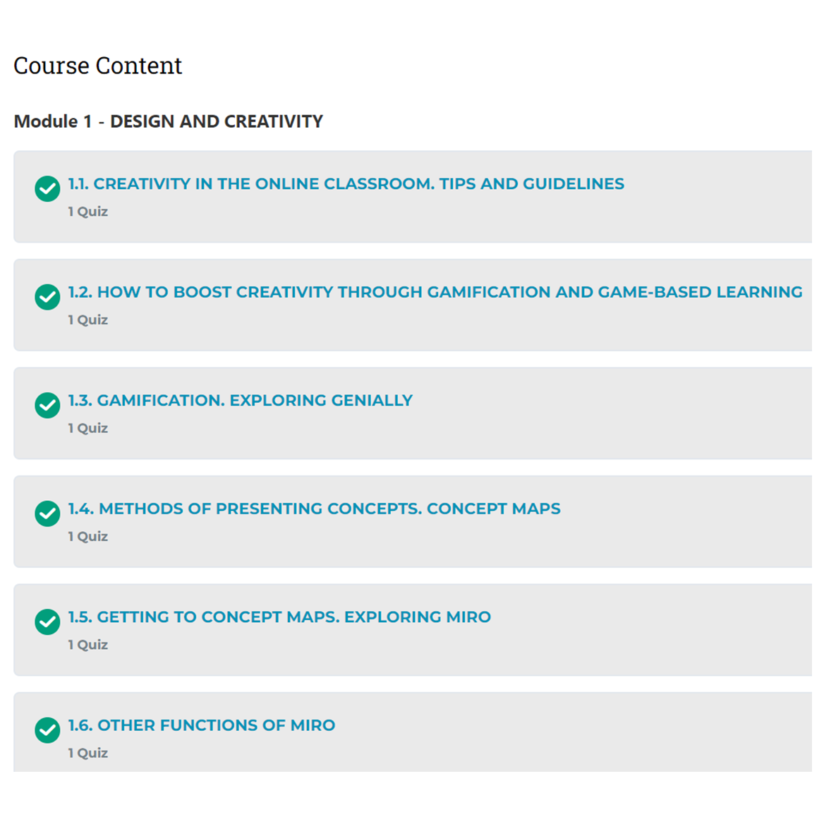 Curriculum de facilitation